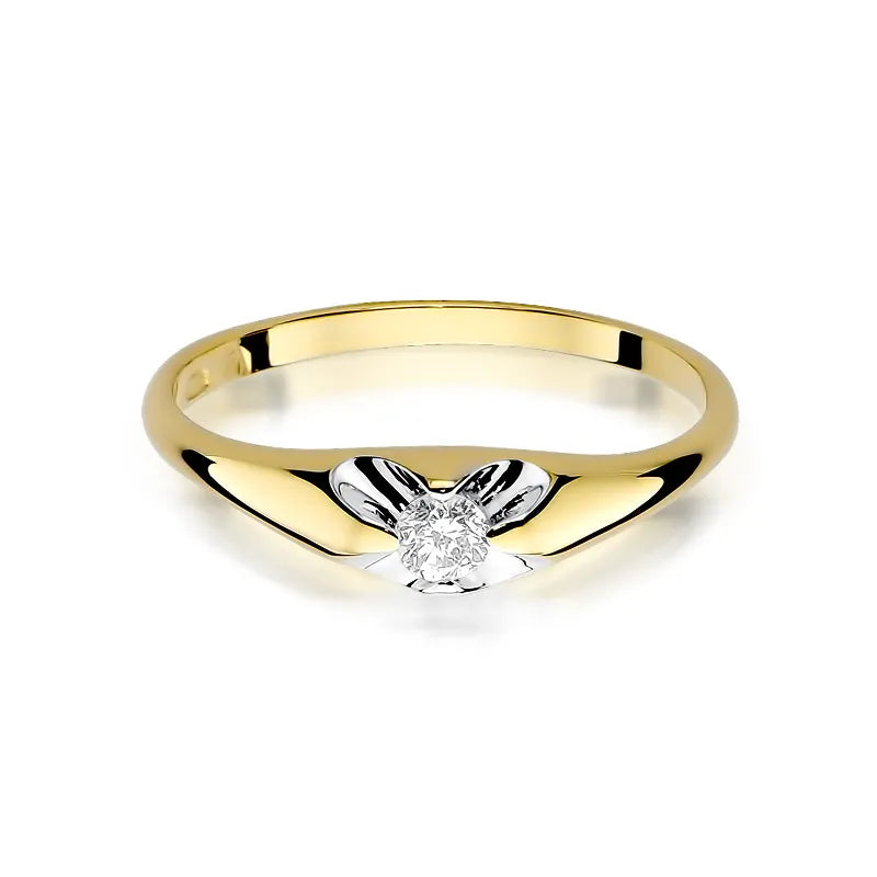 Gold Ring with 0.10ct Diamond