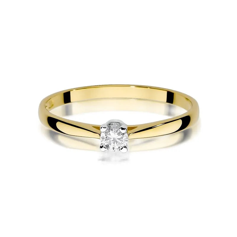 Gold Ring with 0.15ct Diamond