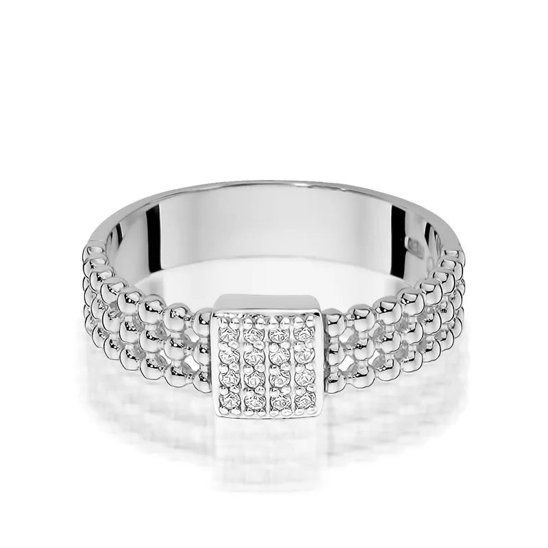 Gold Ring with 0.08ct Diamonds