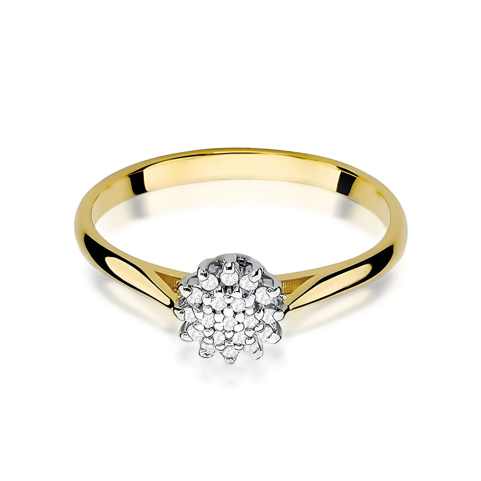 Gold Ring with 0.095ct Diamonds