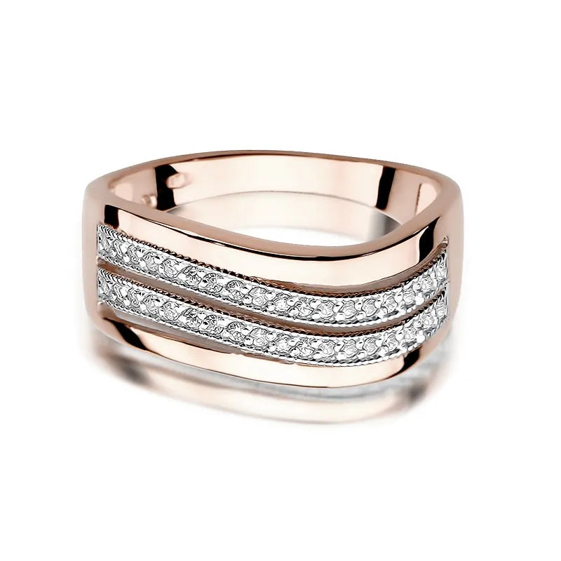 Gold Ring with 0.18ct Diamonds