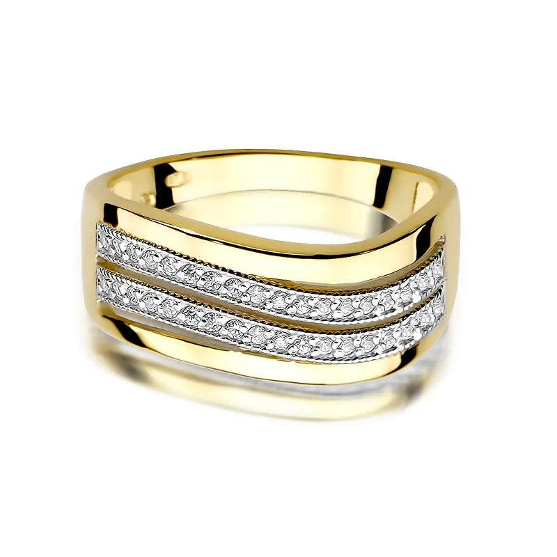 Gold Ring with 0.18ct Diamonds