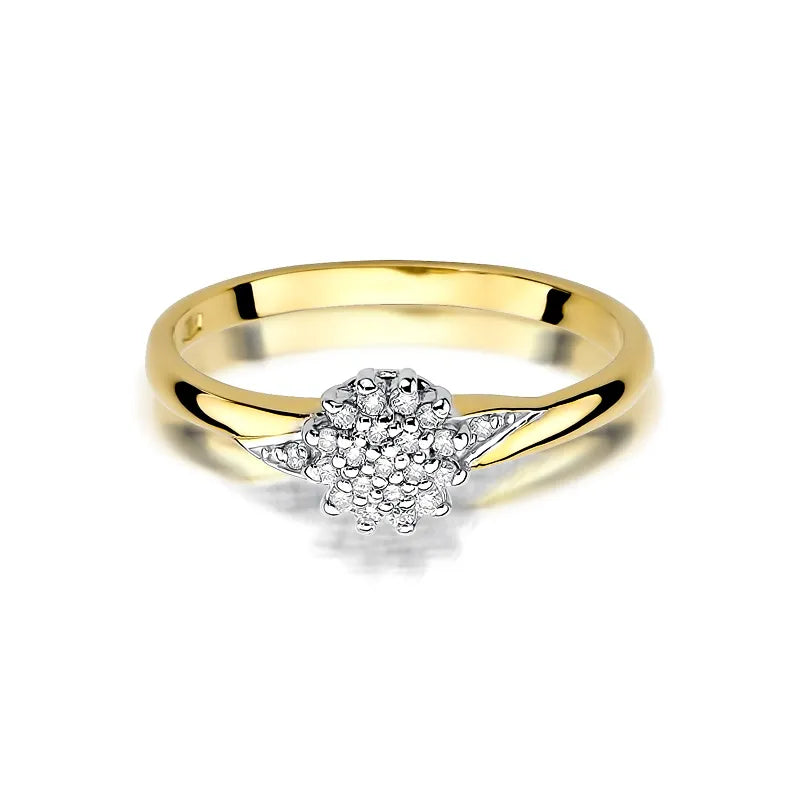 Gold Ring with 0.105ct Diamonds