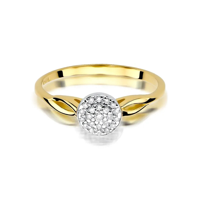Gold Ring with 0.125ct Diamonds