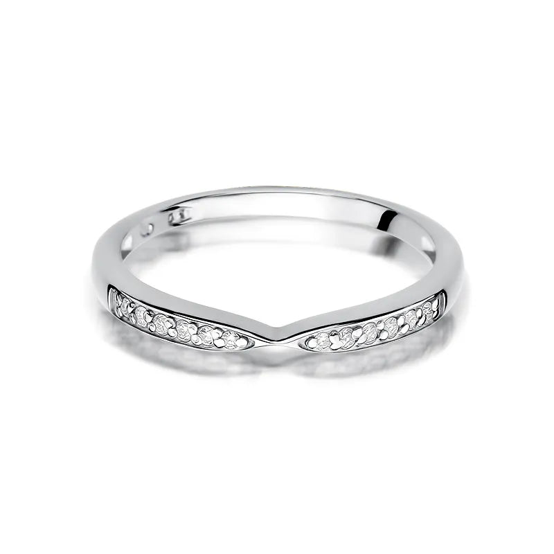 Gold Ring with 0.096ct Diamonds