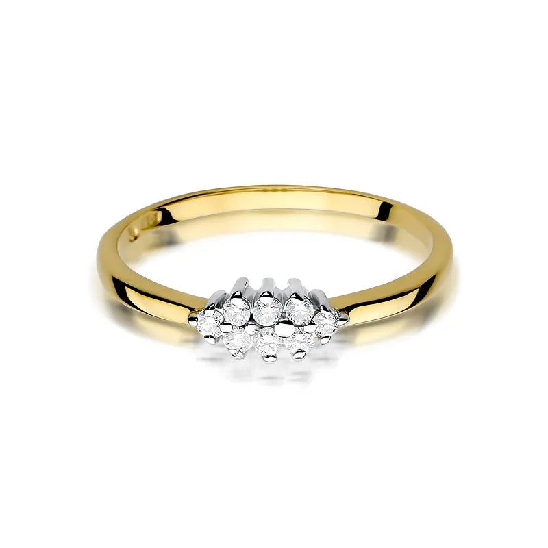 Gold Ring with 0.116ct Diamonds