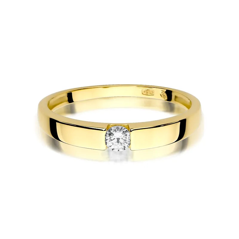Gold Ring with 0.12ct Diamond