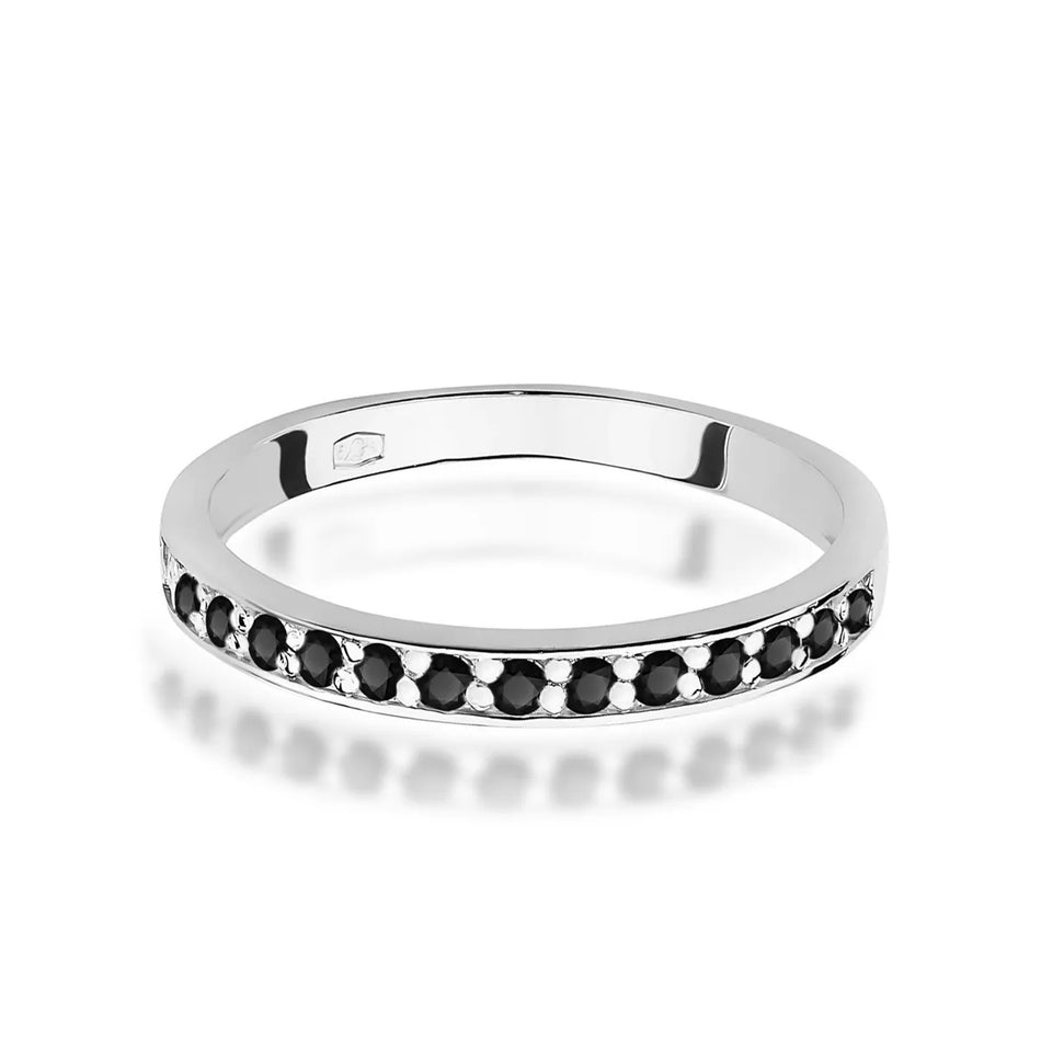 Gold Ring with 0.20ct Black Diamonds