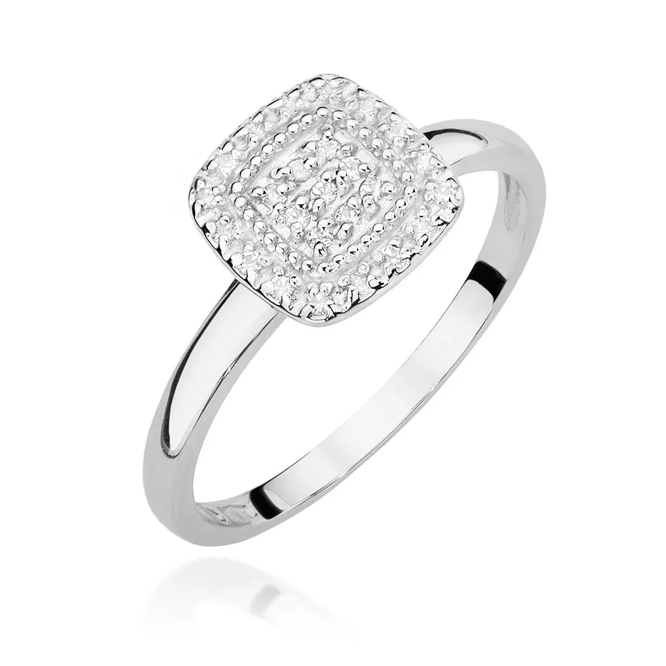 Gold Ring with 0.125ct Diamonds