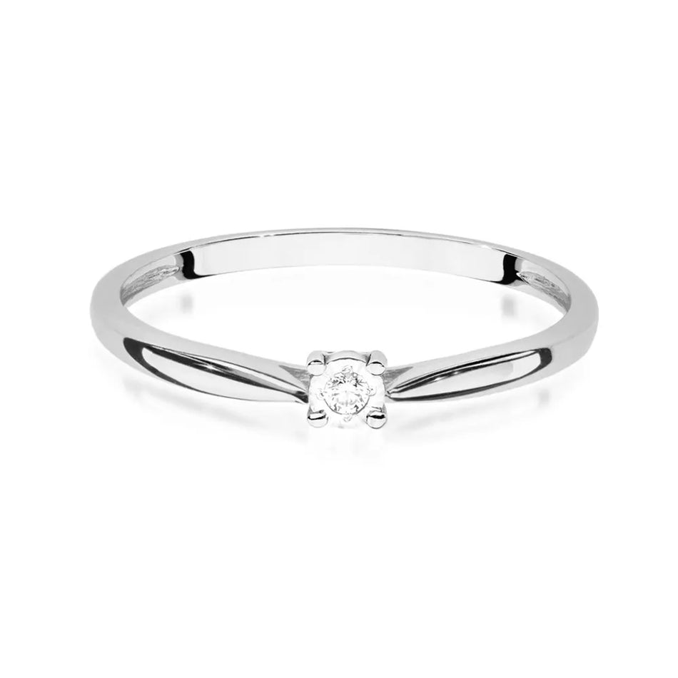 Gold Ring with 0.01ct Diamond