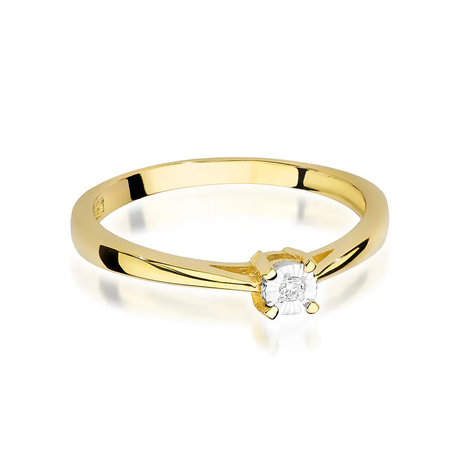 Gold Ring with 0.02ct Diamond