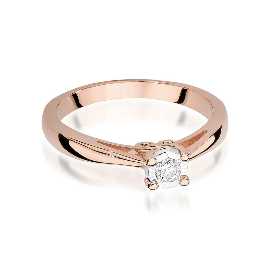 Gold Ring with 0.08ct Diamond