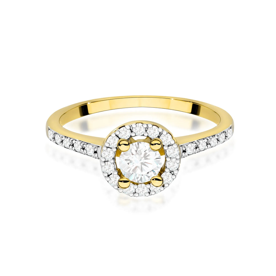 Gold Ring with 0.30ct and 0.224ct Diamonds