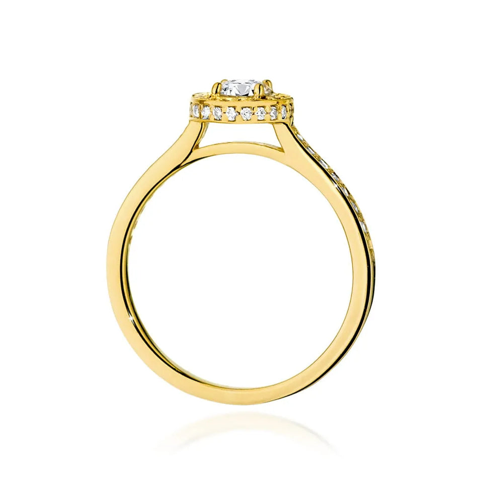 Gold Ring with 0.40ct and 0.343ct Diamonds