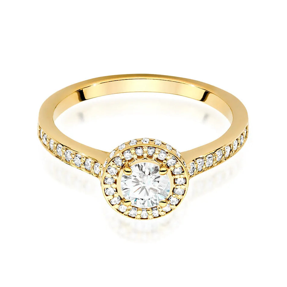 Gold Ring with 0.50ct and 0.368ct Diamonds
