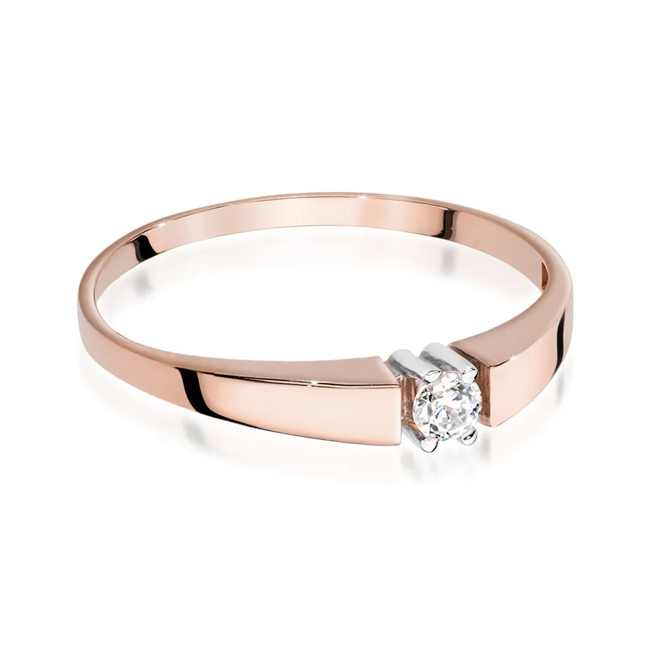 Gold Ring with 0.08ct Diamond