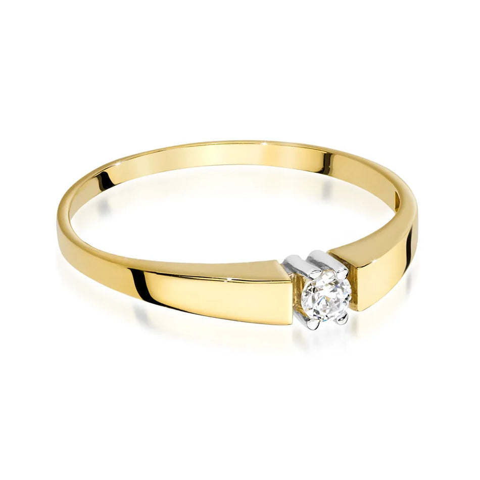 Gold Ring with 0.08ct Diamond