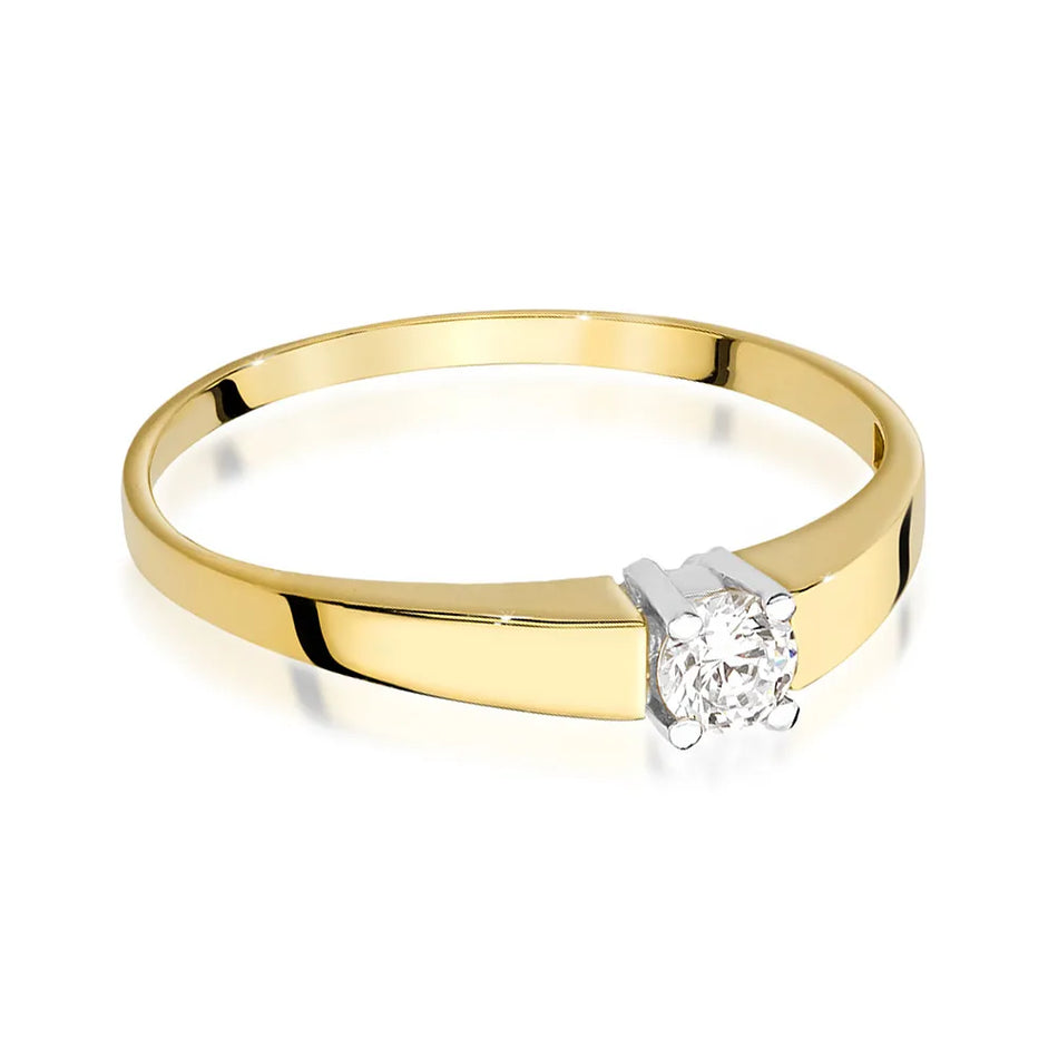 Gold Ring with 0.20ct Diamond
