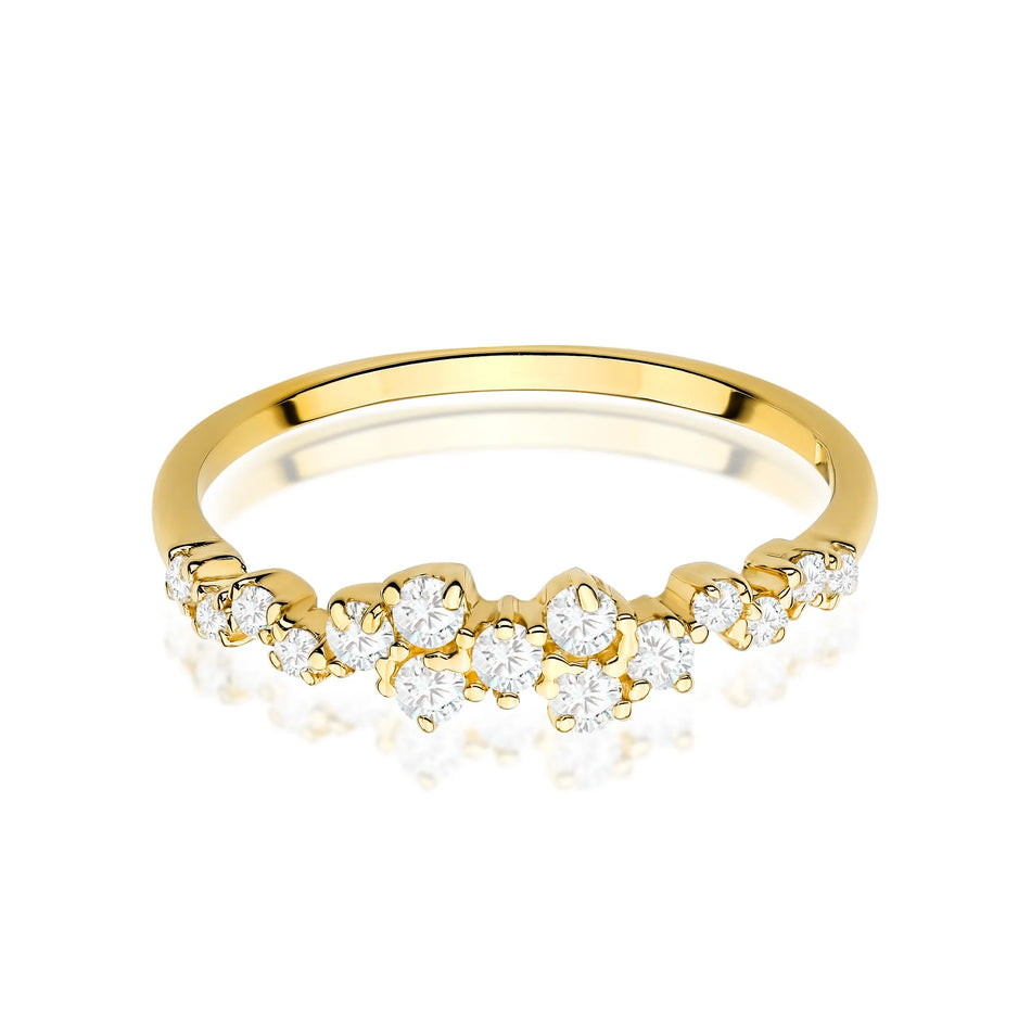Gold Ring with 0.326ct Diamonds