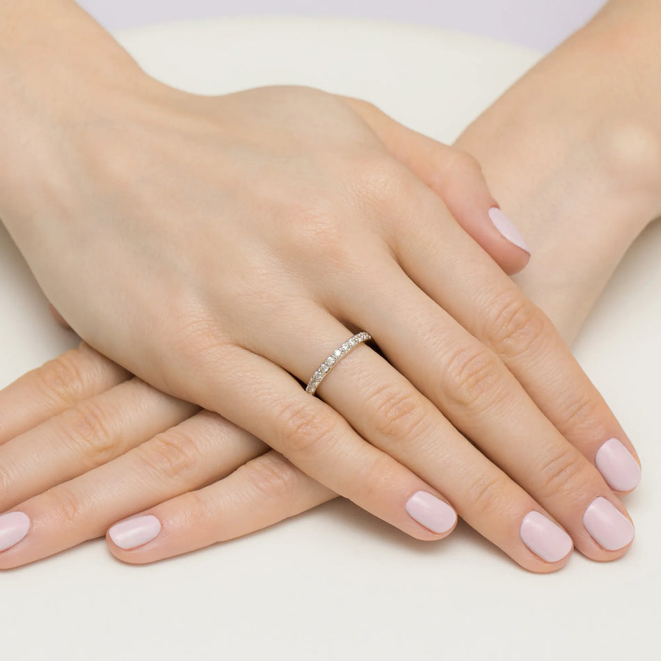 Zlatý prsten s diamanty 0,34 ct