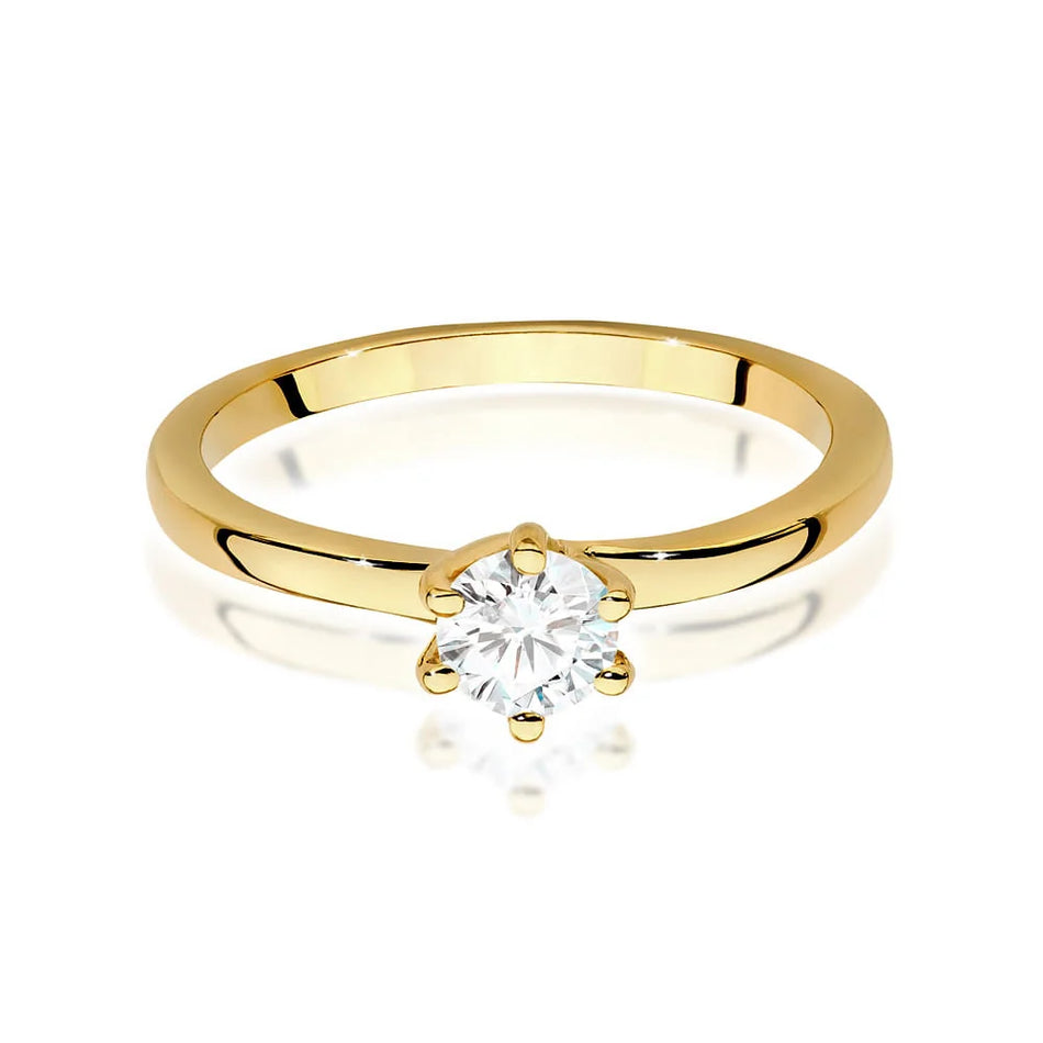 Gold Ring with 0.40ct Diamond