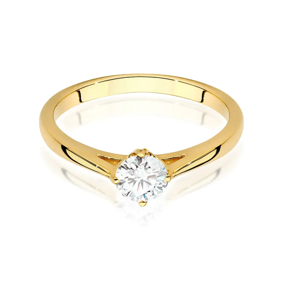Gold Ring with 0.40ct Diamond