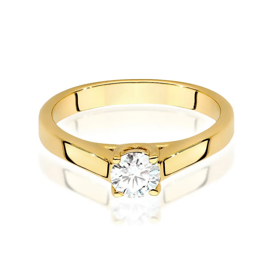 Gold Ring with 0.40ct Diamond