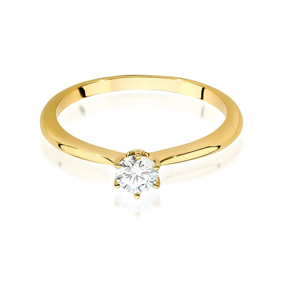 Gold Ring with 0.40ct Diamond