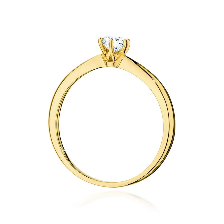 Gold Ring with 0.40ct Diamond