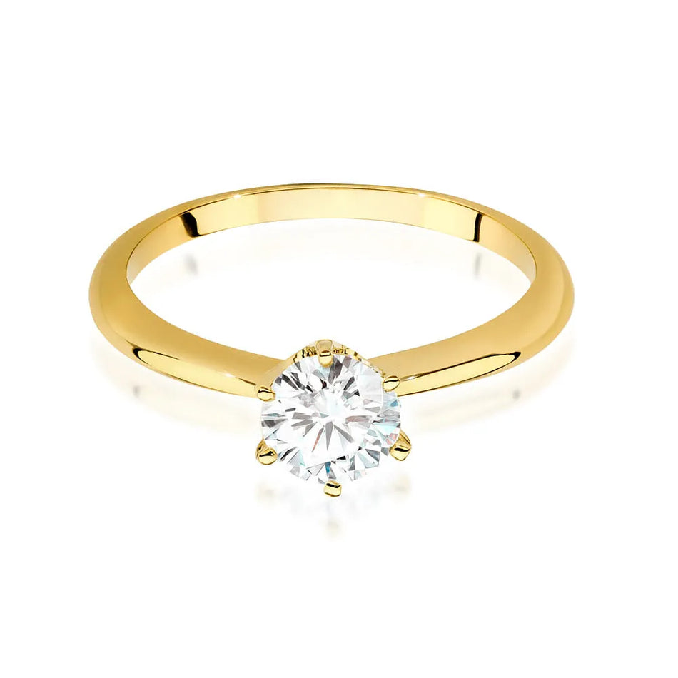 Gold Ring with 0.70ct Diamond