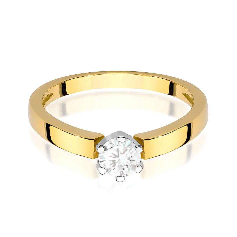 Gold Ring with 0.25ct Diamond