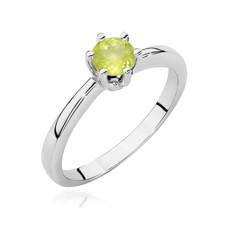 Gold Ring with 0.60ct Olivine