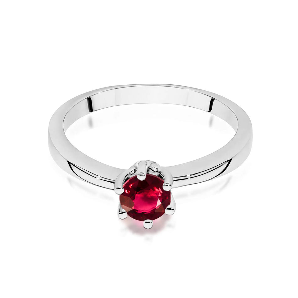 Gold Ring with 0.60ct Ruby