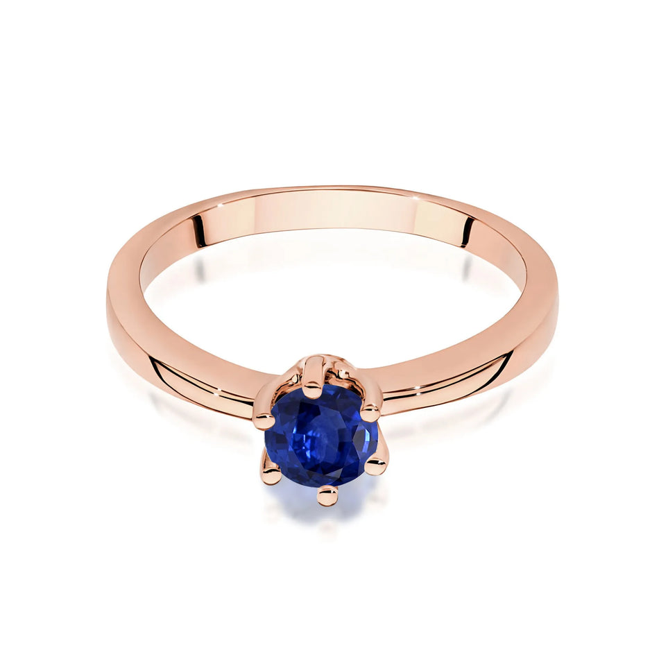 Gold Ring with 0.50ct Sapphire