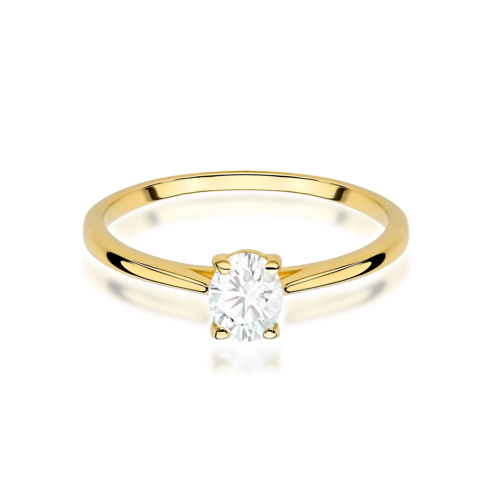 Gold Ring with 0.30ct Diamond