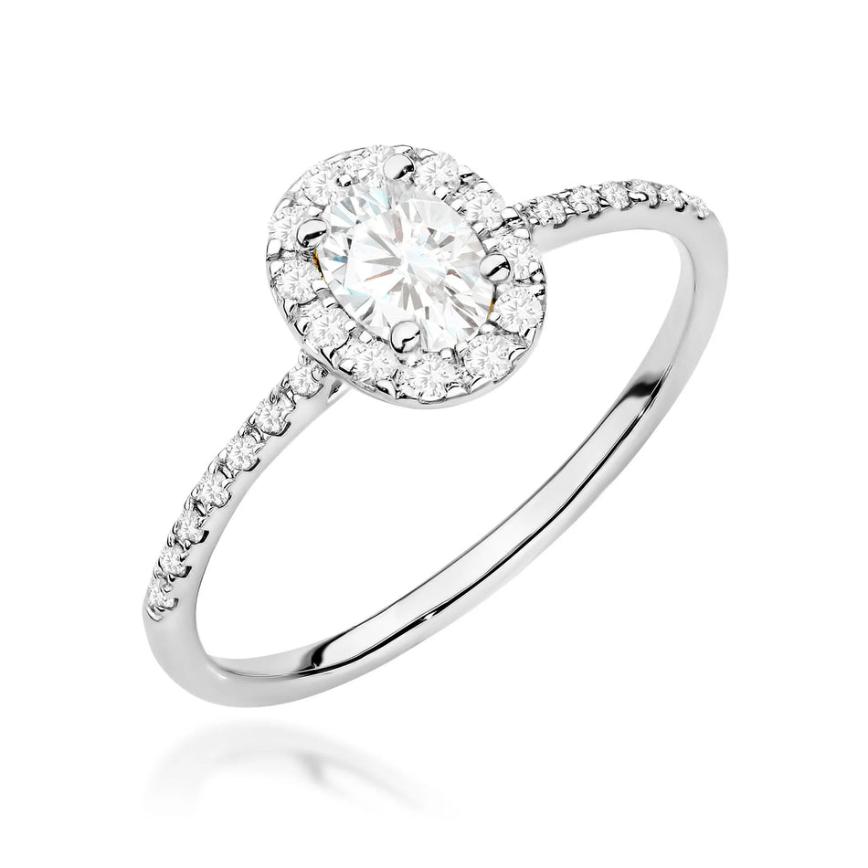 Zlatý prsten s diamanty 0,30 ct a 0,17 ct