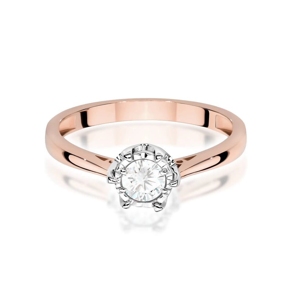 Gold Ring with 0.30ct Diamond