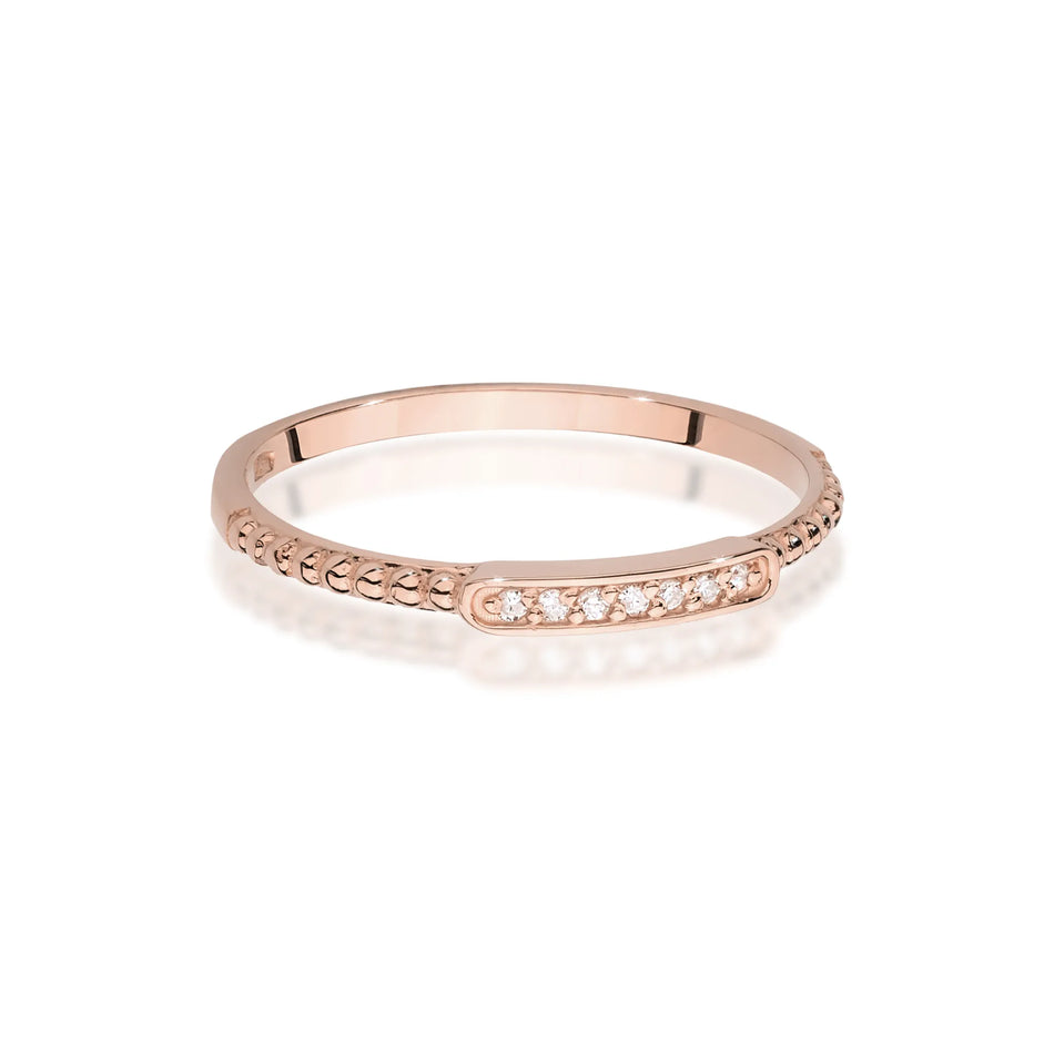 Gold Ring with 0.035ct Diamonds