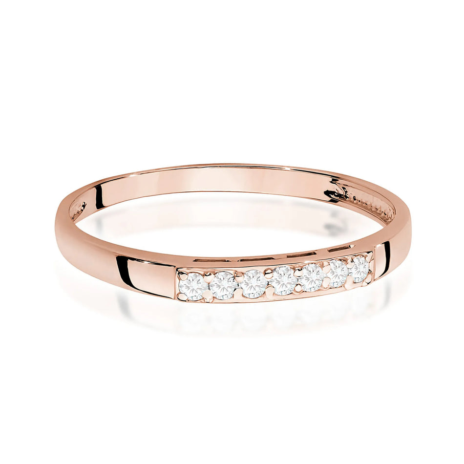Gold Ring with 0.102ct Diamonds