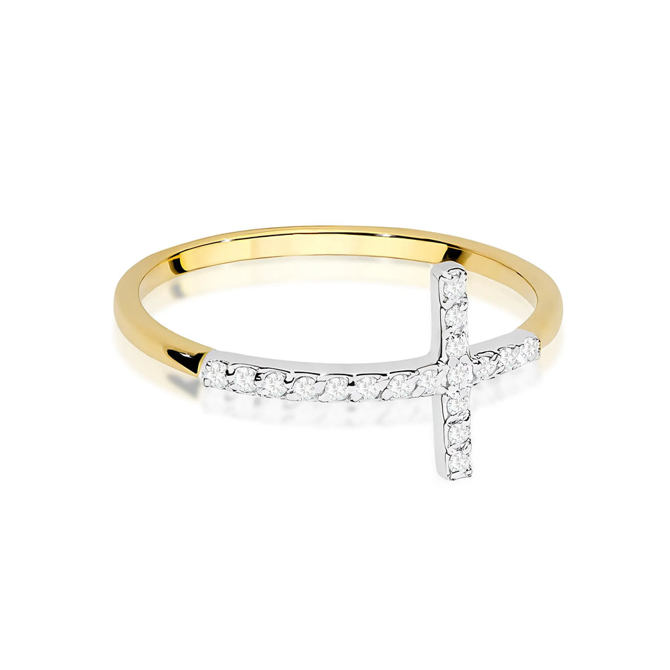 Gold Ring with 0.09ct Diamonds