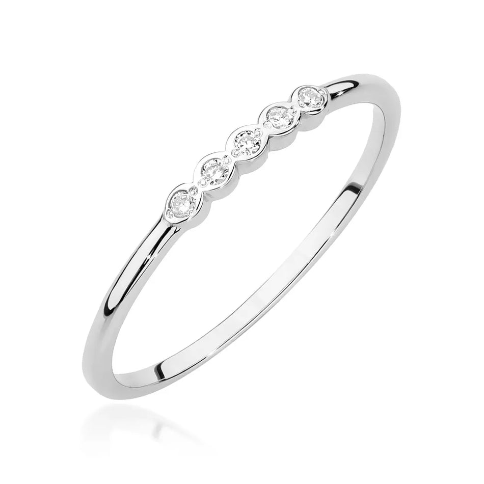 Gold Ring with 0.043ct Diamonds