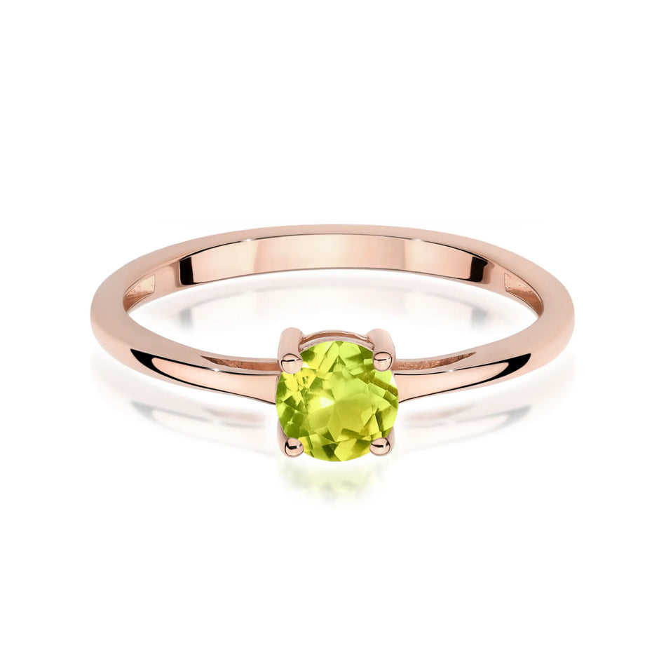 Gold Ring with 0.60ct Olivine
