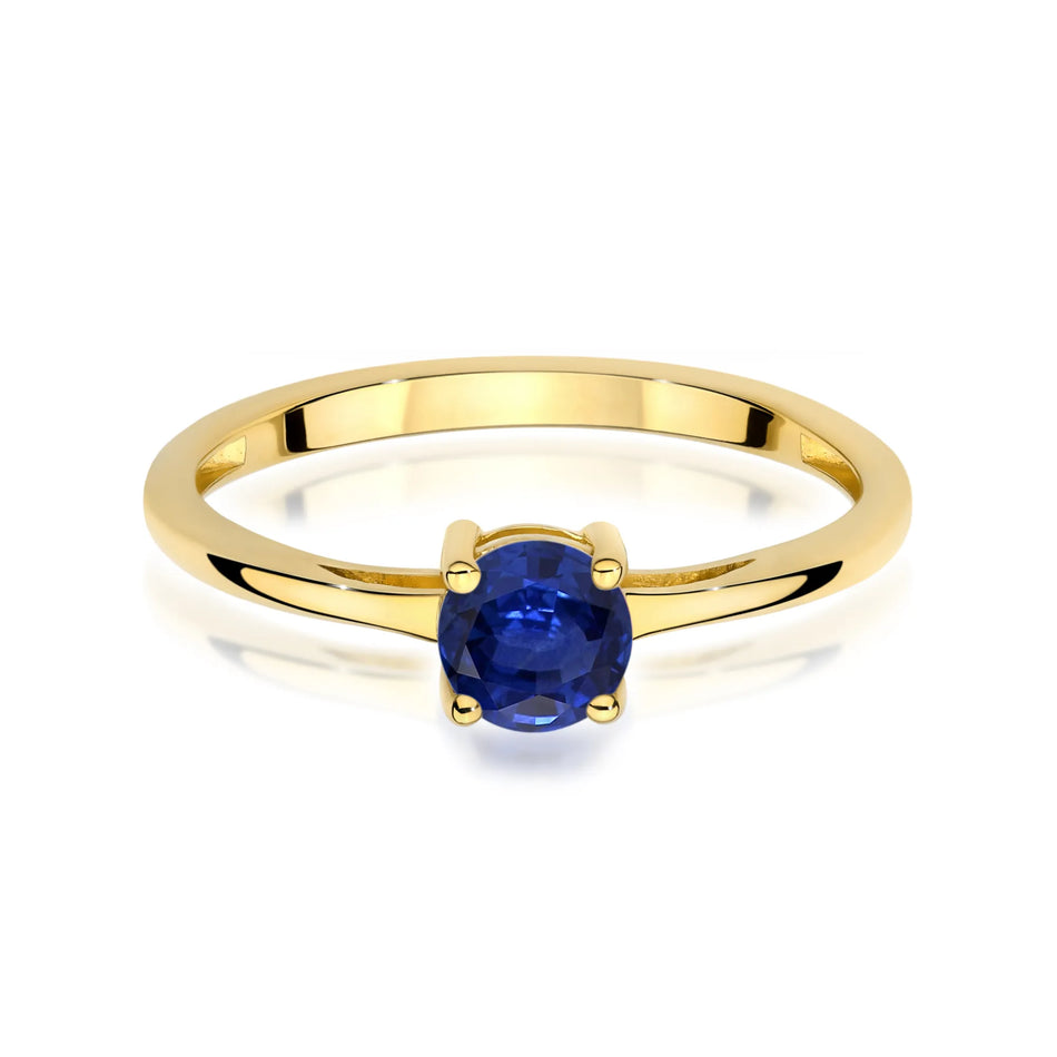 Gold Ring with 0.50ct Sapphire