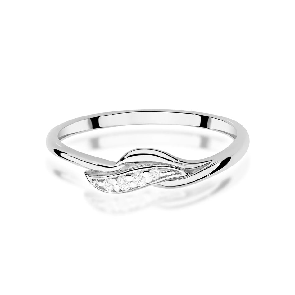 Gold Ring with  0.05ct Diamonds