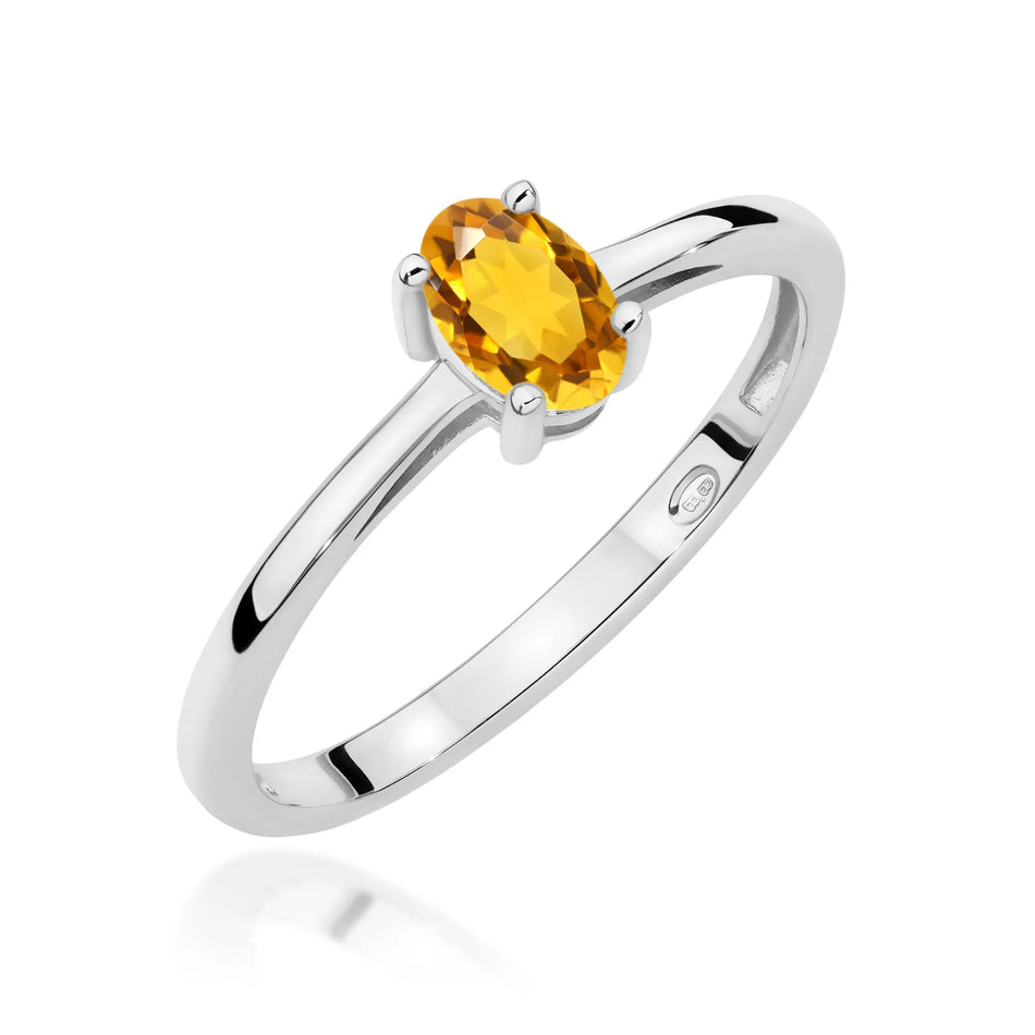 Gold Ring with 0.60ct Citrin