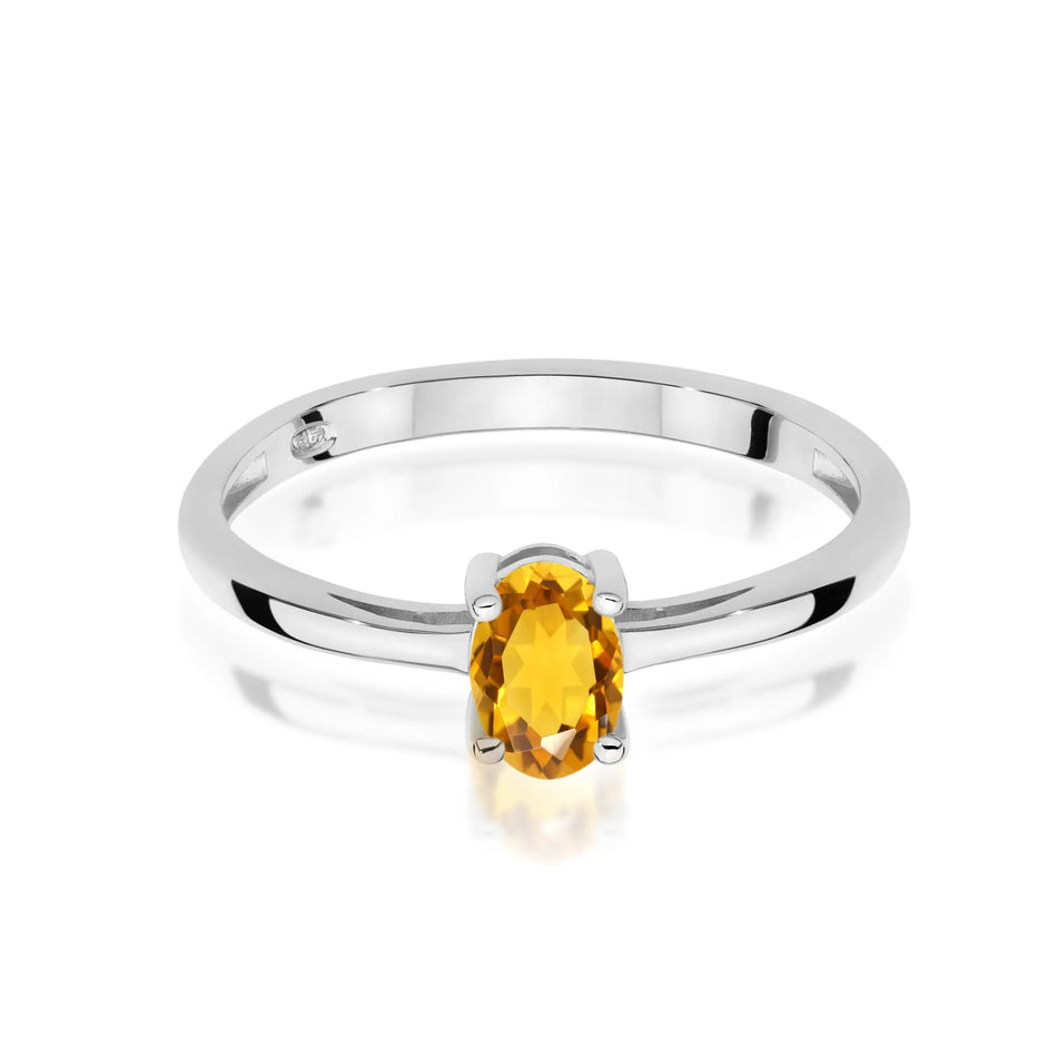 Gold Ring with 0.60ct Citrin