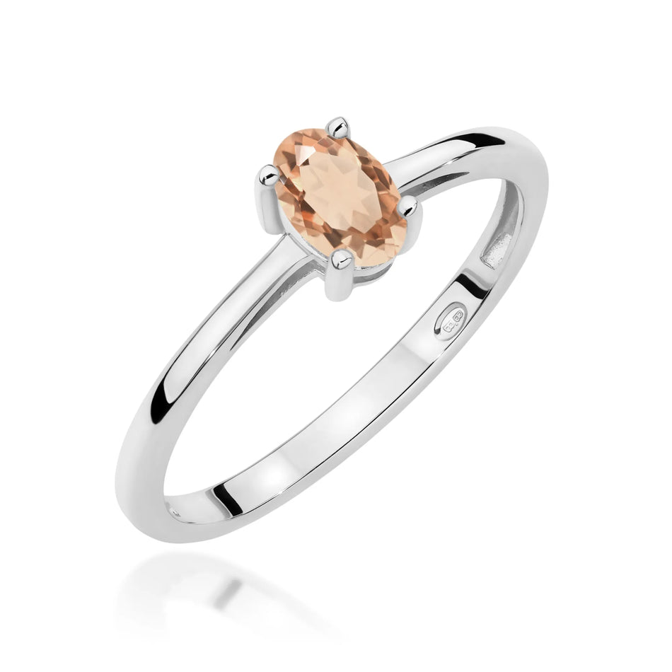 Gold Ring with 0.40ct Morganite