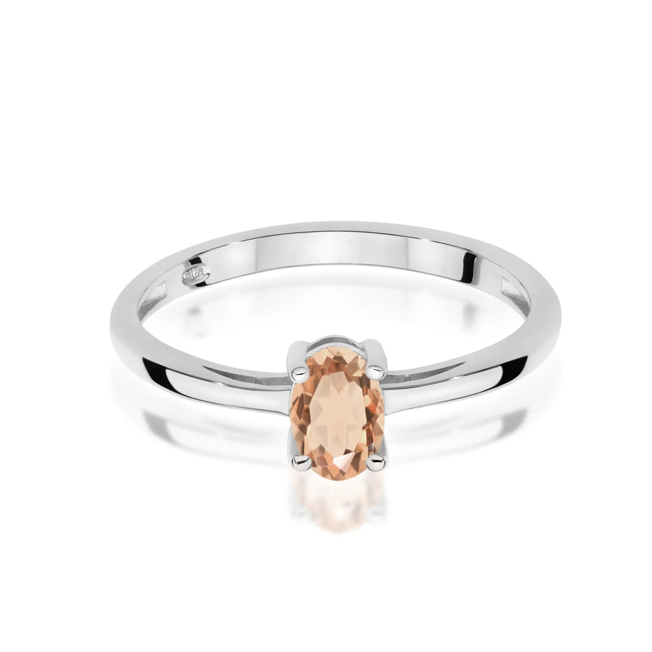 Gold Ring with 0.40ct Morganite
