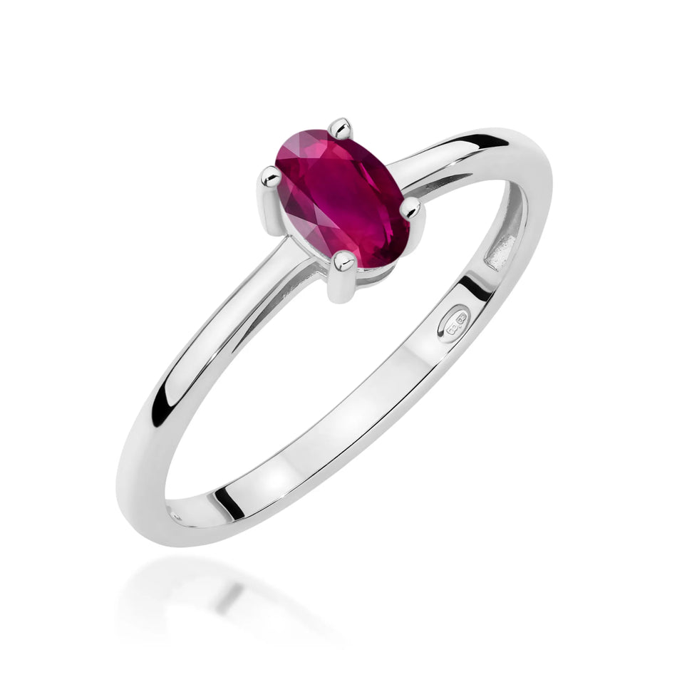 Gold Ring with 0.50ct Rhodolite