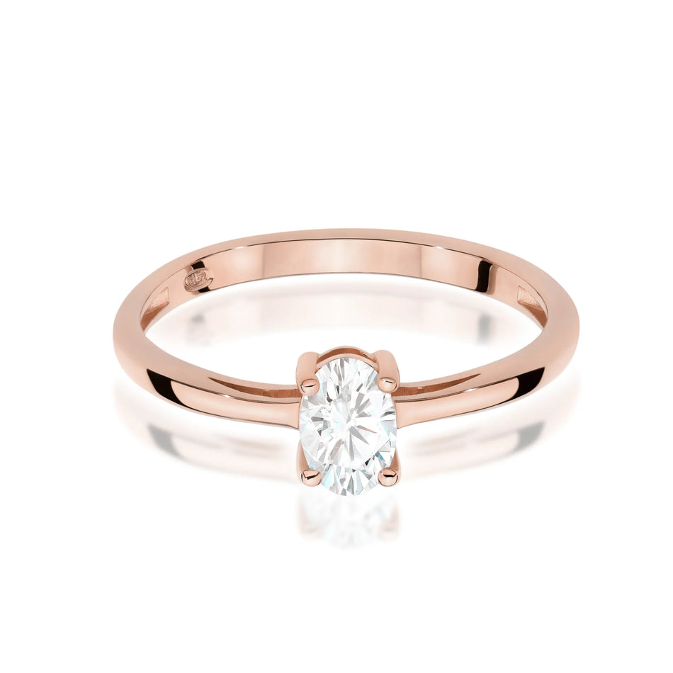 Gold Ring with 0.30ct Diamond